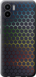 Чехол на Xiaomi Redmi A1 Переливающиеся соты 498u-2768 (Черный)