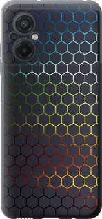 Чохол на Xiaomi Poco M5 Переливчасті соти 498u-2767 (Чорний)