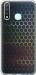 Чехол на Vivo Y19 Переливающиеся соты 498u-630 (Черный)