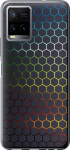 Чохол на Vivo Y33s Переливаючі соти 498u-2643 (Чорний)