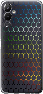 Чохол на Tecno Pova 4 LG7n Переливаючі соти 498u-2967 (Black)