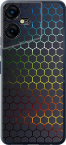 Чехол на Tecno POVA NEO 3 Переливающиеся соты 498u-3140 (Черный)