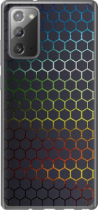 Чохол на Samsung Galaxy Note 20 Переливаються соти 498u-2036 (Чорний)