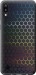 Чехол на Samsung Galaxy M10 Переливающиеся соты 498t-1661 (Черный)
