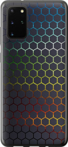 Чохол на Samsung Galaxy S20 Plus Переливаються соти 498t-1822 (Чорний)
