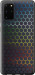 Чехол на Samsung Galaxy S20 Plus Переливающиеся соты 498t-1822 (Черный)