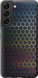 Чохол на Samsung Galaxy S22 Переливаються соти 498u-2494 (Чорний)