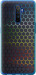 Чехол на Realme X2 Pro Переливающиеся соты 498t-1866 (Черный)