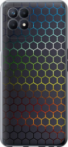 Чехол на Realme Narzo 50 Переливаючі соти 498u-3066 (Black)