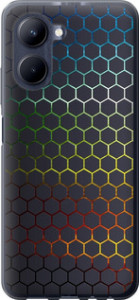 Чохол на Realme C33 Переливаючі соти 498u-2870 (Black)