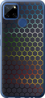 Чохол для Realme C12 Переливаючі соти 498t-2240 (Чорний)