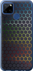 Чохол для Realme C12 Переливаючі соти 498t-2240 (Чорний)