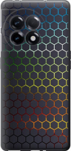 Чохол на OnePlus 11R Переливаються соти 498u-2939 (Чорний)
