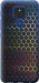 Чехол на Motorola E7 Plus Переливающиеся соты 498u-2107 (Черный)