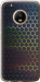 Чехол на Motorola Moto G5 PLUS Переливающиеся соты 498u-1038 (Черный)
