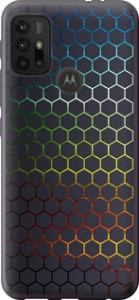 Чехол на Motorola Moto G30 Переливающиеся соты 498u-2320 (Черный)