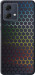 Чехол на Motorola Moto G84 Переливающиеся соты 498u-3344 (Черный)