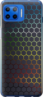 Чохол на Motorola Moto G Plus Переливаються соти 498u-2202 (Чорний)