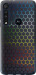 Чехол на Motorola One Macro Переливающиеся соты 498u-1812 (Черный)
