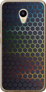 Чохол на Meizu M5 Переливаючі соти 498t-420 (Чорний)