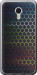 Чехол на Meizu MX6 Переливающиеся соты 498t-259 (Черный)