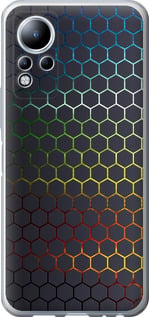 Чехол на Infinix Note 11 Переливающиеся соты 498u-2754 (Черный)