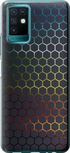 Чехол на Infinix Note 10 Переливаючі соти 498u-2763 (Чорний)