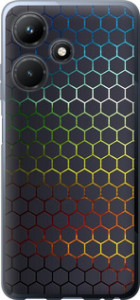 Чехол на Infinix Hot 30i Переливаючі соти 498u-3045 (Чорний)