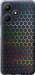 Чехол на Infinix Hot 30i Переливаючі соти 498u-3045 (Чорний)