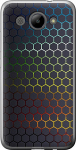Чехол на Huawei Y3 2017 Переливающиеся соты 498t-991 (Черный) для Huawei Y3 (2017)