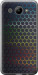 Чехол на Huawei Y3 2017 Переливающиеся соты 498u-991 (Черный)