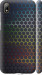 Чехол на Huawei Y5 2019 Переливающиеся соты 498m-1695 (Черный)