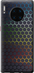 Чохол для Huawei Mate 30 Pro Переливаються соти 498u-1796 (Чорний)