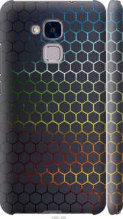 Чехол на Huawei GT3 Переливающиеся соты 498m-472 (Черный)