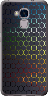 Чехол на Huawei GT3 Переливающиеся соты 498t-472 (Черный)