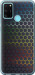 Чехол на Huawei Honor 9A Переливающиеся соты 498u-1900 (Черный)