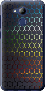 Чехол на Huawei Honor 6C Pro Переливающиеся соты 498u-1358 (Черный)
