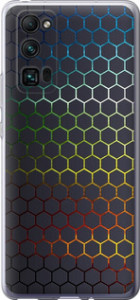 Чехол на Huawei Honor 30 Pro Переливающиеся соти 498u-1920 (Чорний)