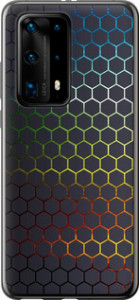 Чохол на Huawei P40 Pro Plus Переливаючі соти 498u-1917 (Чорний)