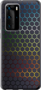 Чохол на Huawei P40 Pro Переливаючі соти 498t-1839 (Black)