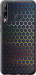 Чехол на Huawei P40 Lite E Переливающиеся соты 498t-1875 (Черный)
