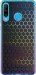 Чохол на Huawei P30 Lite Переливаючі соти 498t-1651 (Чорний)