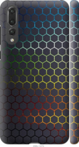 Чехол на Huawei P20 Pro Переливающиеся соты 498m-1470 (Черный)