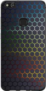 Чехол на Huawei P10 Lite Переливающиеся соты 498u-896 (Черный)
