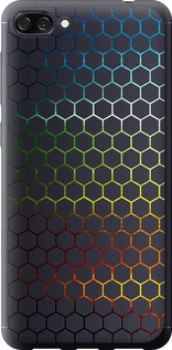 Чехол на Asus ZenFone 4 Max ZC520KL Переливающиеся соты 498u-1242 (Черный)