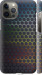 Чохол на iPhone 12 Pro Max Переливаючі соти 498m-2054 (Чорний)