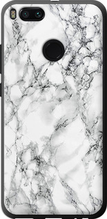 Чохол для Xiaomi Mi A1 Мрамор білий 4480u-1132 (Black)