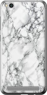 Чохол на Xiaomi Redmi 5A Мрамор білий 4480u-1133 (Black)