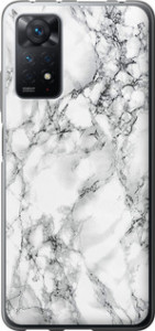 Чехол на Xiaomi Redmi Note 11 Pro Мрамор белый 4480u-2512 (Черный) для Xiaomi Redmi Note 11 Pro (China)