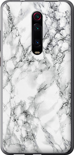 Чохол на Xiaomi Redmi K20 Мрамор білий 4480u-1817 (Black)